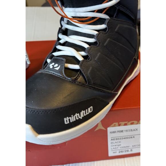 Atomic Hawx Prime Thirty Two 110 S Mens 26/26.5 Alpine Ski Boots Black Orange main image 11